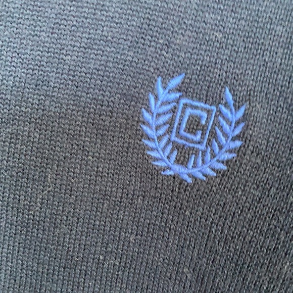 Relisted Chaps sweater vest  navy blue cotton lighter weight size L - Picture 6 of 12